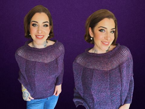 Häkelanleitung Poncho "BLAUBEERE"