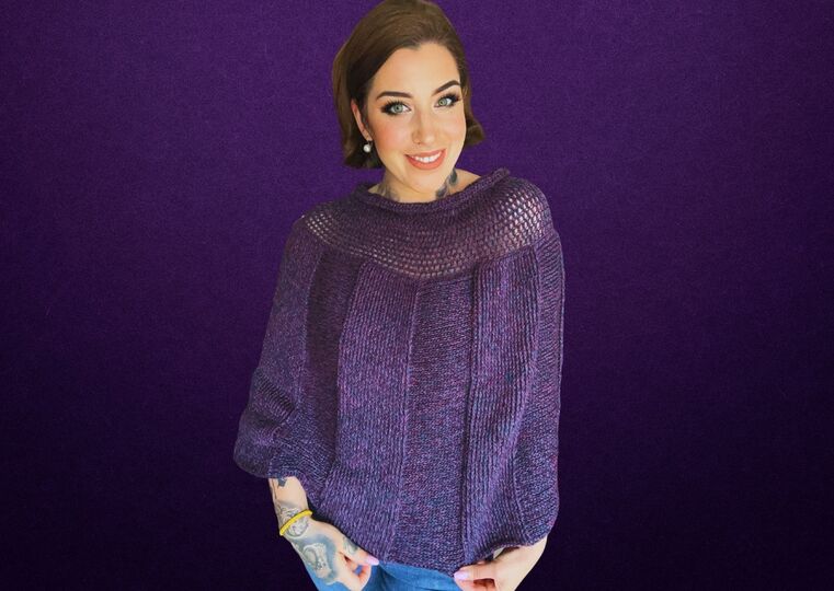 Häkelanleitung Poncho "BLAUBEERE"