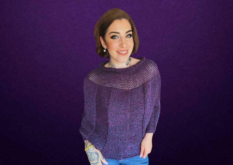 Häkelanleitung Poncho "BLAUBEERE"