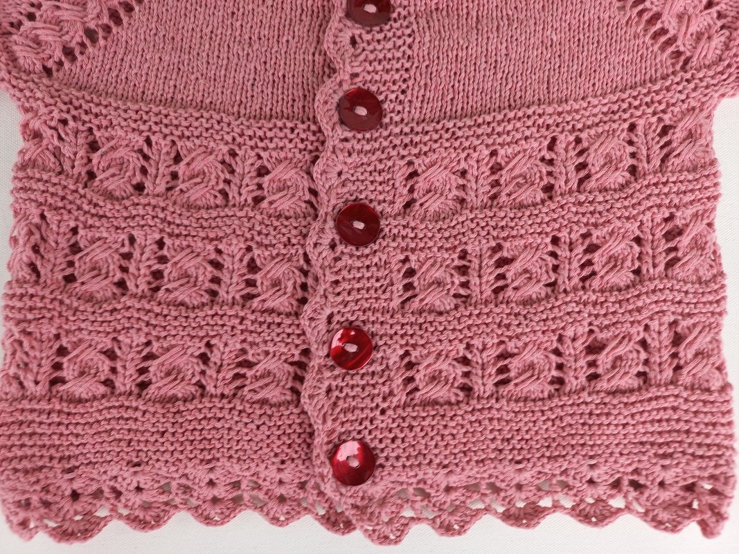 Strickanleitung Babyjacke/Mädchenjacke Gr. 92/98 ca. 2-3J, Reihe für Reihe - Bild 15