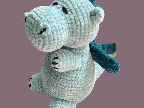 Häkelanleitung Drache Minzie - für Fortgeschrittene