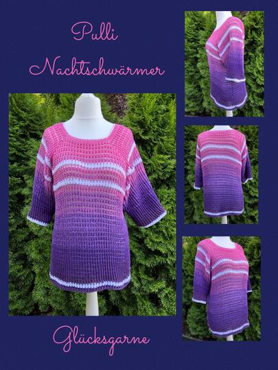 Häkelanleitung Pulli Nachtschwärmer