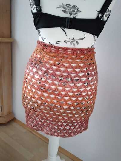 Häkelanleitung: Pareo und Schultertuch 2 in 1 "Hüftgold"