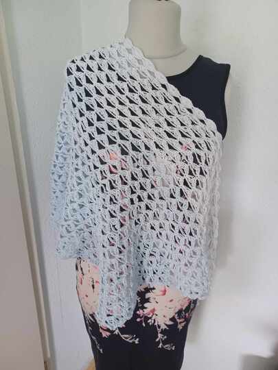 Häkelanleitung: Pareo und Schultertuch 2 in 1 "Hüftgold"