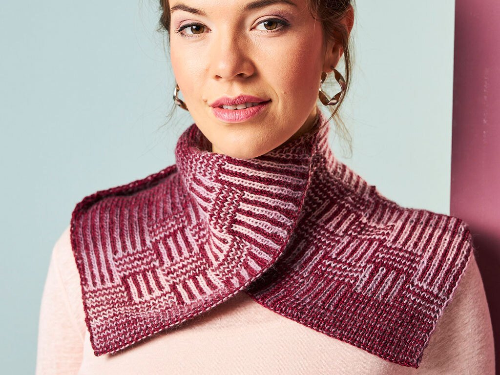 SCHALKRAGEN, gestrickt