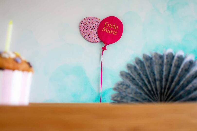 Schnittmuster Stoffluftballon Deko
