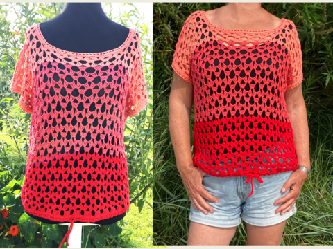 Sunset – Shirt -  Häkelanleitung