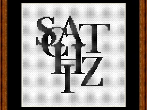 Kreuzstichmuster Schatzi, Kreuzstich Stickvorlage PDF-Datei Sofortdownload