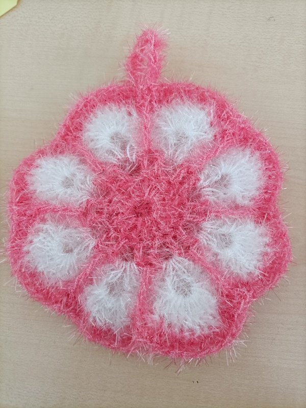 Häkelanleitung für einen Spül-oder Badeschwamm - Bild 3