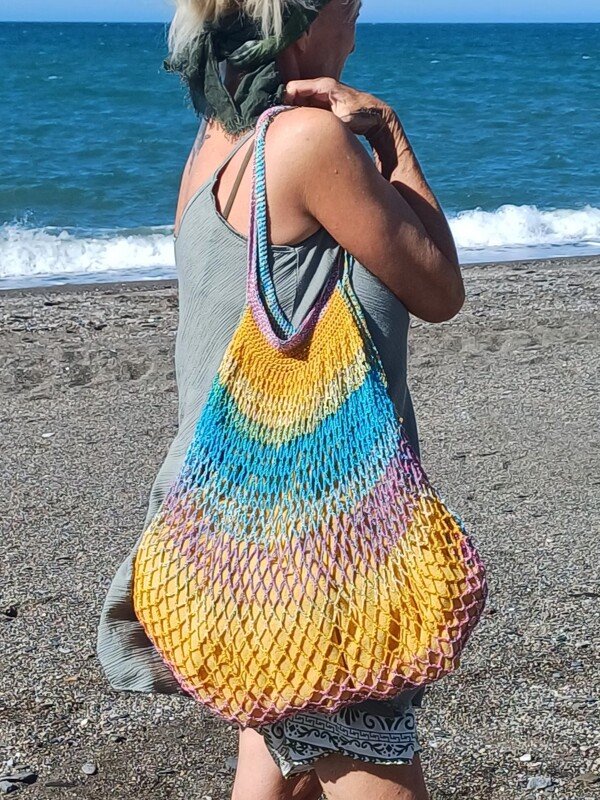 Einkaufsnetz, Standtasche "Samantha" häkeln - Bild 2