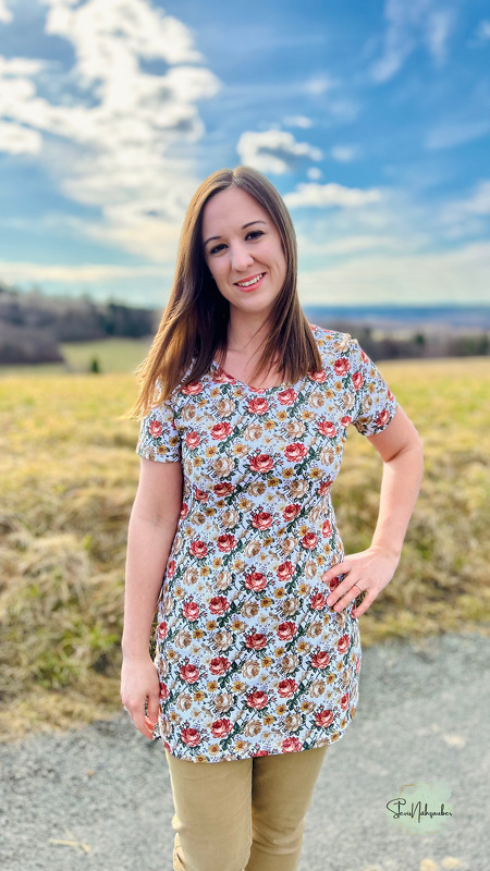 lovely elegant dress 34-56 Maxikleid Longpullover Shirt Kleid Schnittmuster - Bild 25