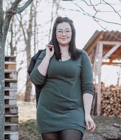 lovely elegant dress 34-56 Maxikleid Longpullover Shirt Kleid Schnittmuster