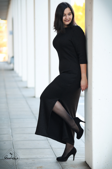 lovely elegant dress 34-56 Maxikleid Longpullover Shirt Kleid Schnittmuster