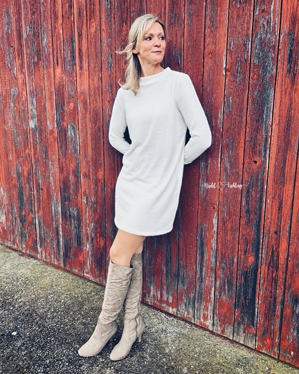 lovely elegant dress 34-56 Maxikleid Longpullover Shirt Kleid Schnittmuster