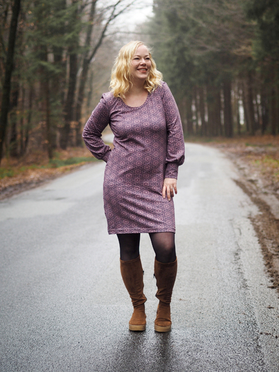 lovely elegant dress 34-56 Maxikleid Longpullover Shirt Kleid Schnittmuster