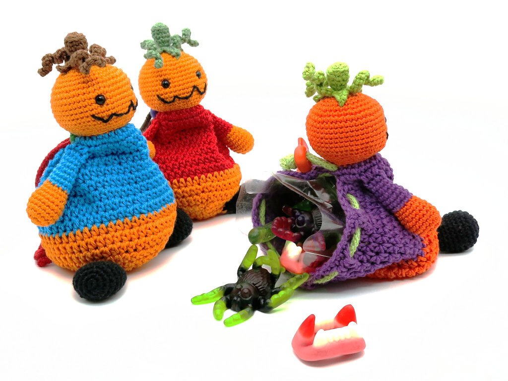 Zugbeutel - Kürbis - Häkelanleitung