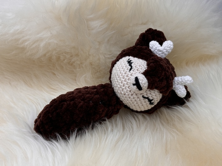 Häkelanleitung - Babyrassel Reh "Rosalie"