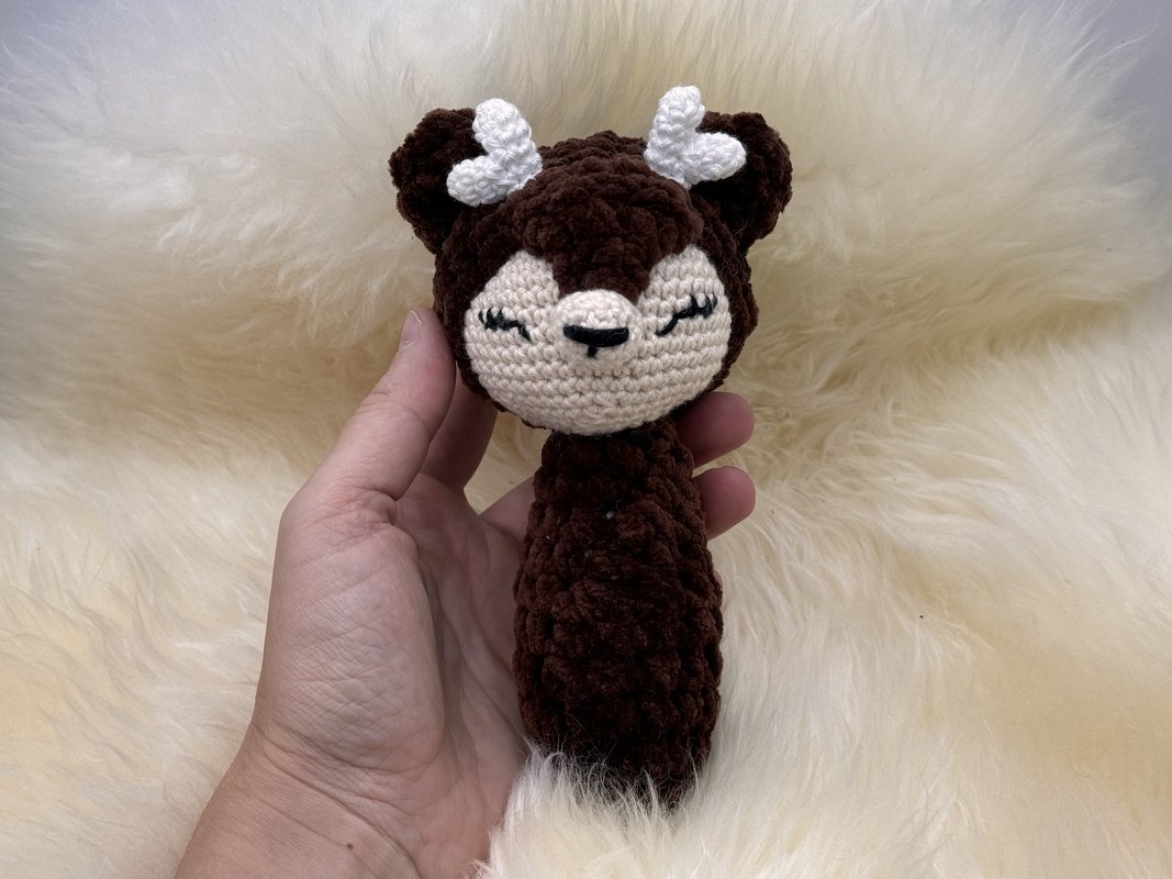 Crochet Pattern - Baby rattle fawn "Rosalie" - Image 3