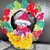 gehäkelter Adventskranz mit Eule und 24 Säckchen
