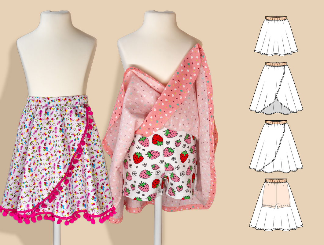 Zoe Kids’ Skort – Shorts with Skirt Overlay EU 92–164 / US 2–14