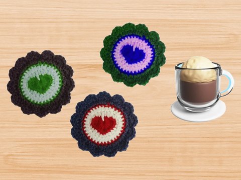 Crochet Round Coaster