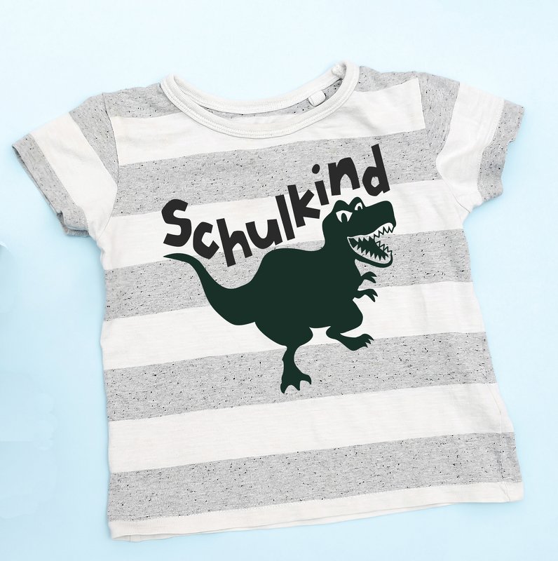 Plotterdatei, Schnittvorlage Schulkind T-Rex Dinosaurier - Bild 2