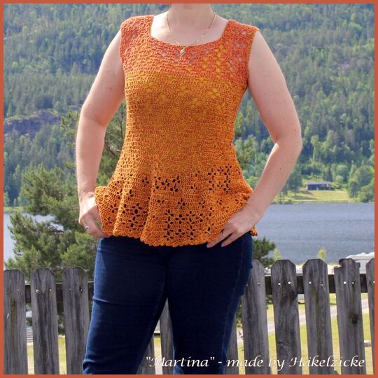 Häkelanleitung Tunika Martina S-XXL