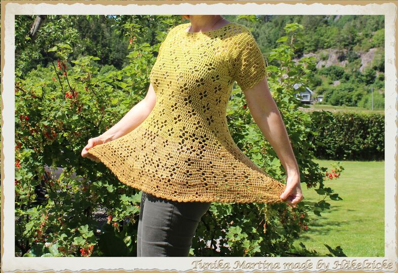 Häkelanleitung Tunika Martina S-XXL