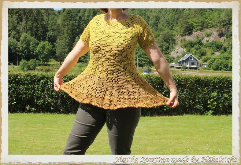 Häkelanleitung Tunika Martina S-XXL