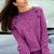 Raglanpullover mit Strukturen