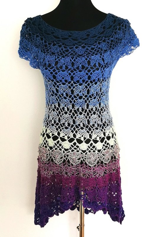 Tunika/Kleid Pajaro, alle Größen, alle Längen, Häkelanleitung - Bild 22