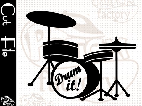 Plotterdatei, Schnittvorlage Schlagzeug