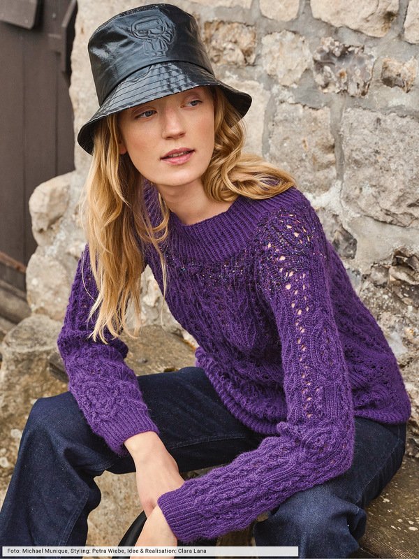 Pulli mit Glitzerpasse