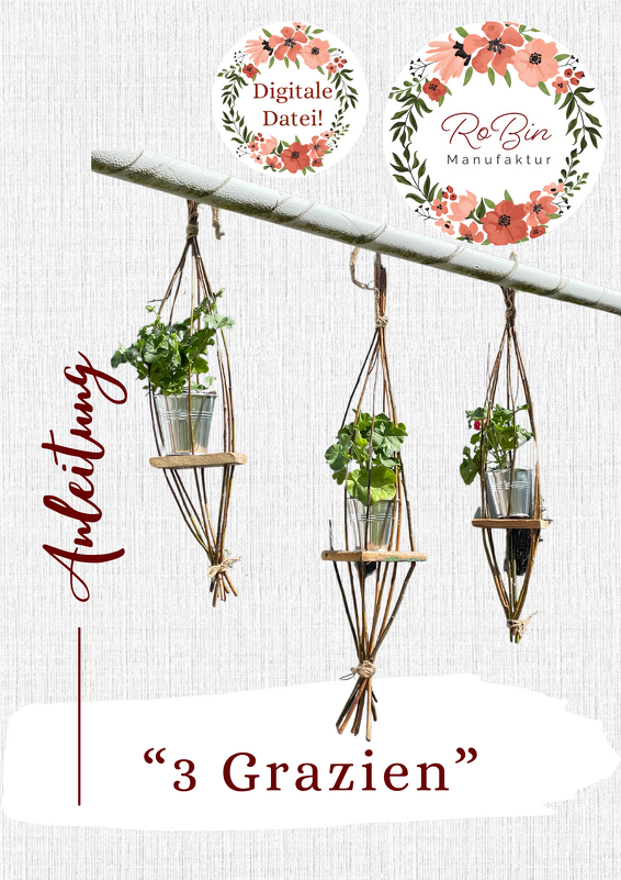 DIY Hängeampeln aus Weidenruten