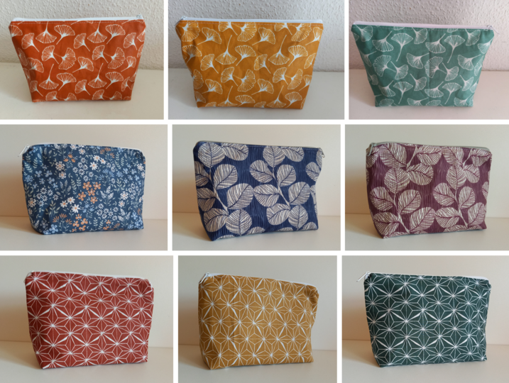 Set Kosmetiktasche und Kulturbeutel "Hugo" Schnittmuster und Anleitung