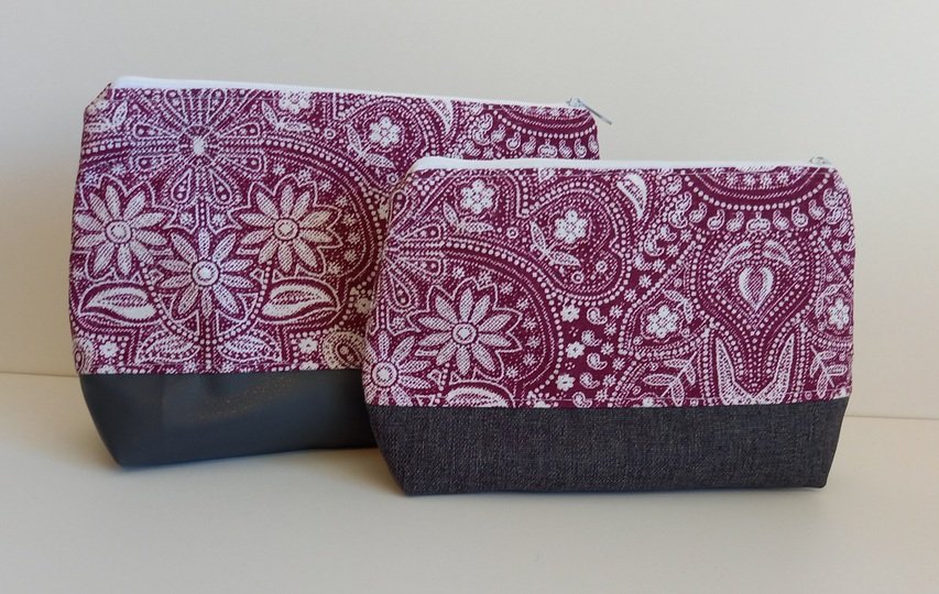 Set Kosmetiktasche und Kulturbeutel "Hugo" Schnittmuster und Anleitung