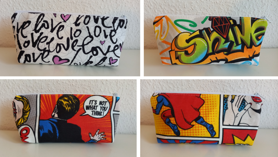 Set Mäppchen Hugo klein und groß Schnittmuster und Anleitung