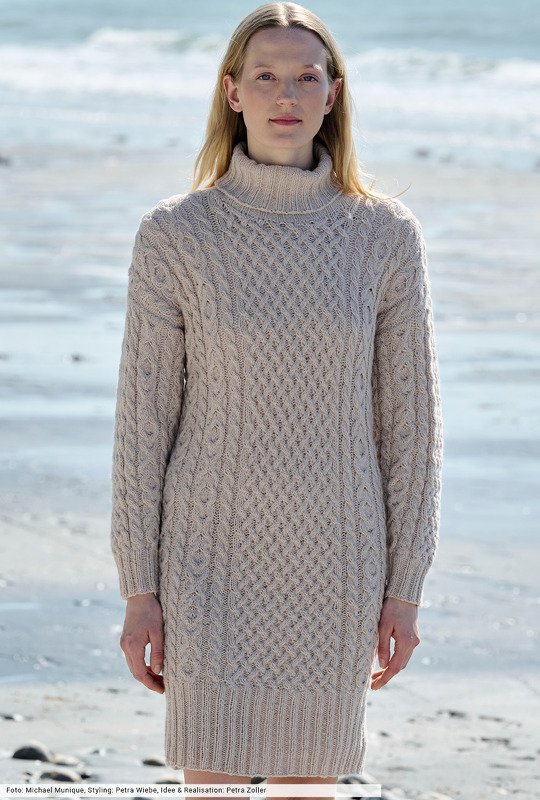 Kleid mit Zopfstrukturen - Bild 2