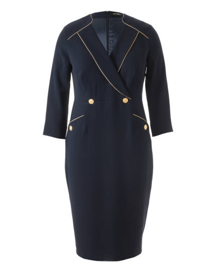 burda style Schnittmuster für Damen Kleid im Marine-Stil