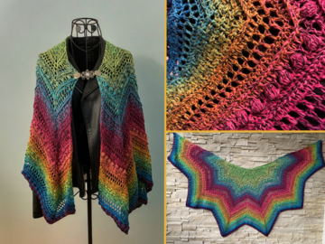Crochet Pattern Star Shaped Scarf "Persephone"