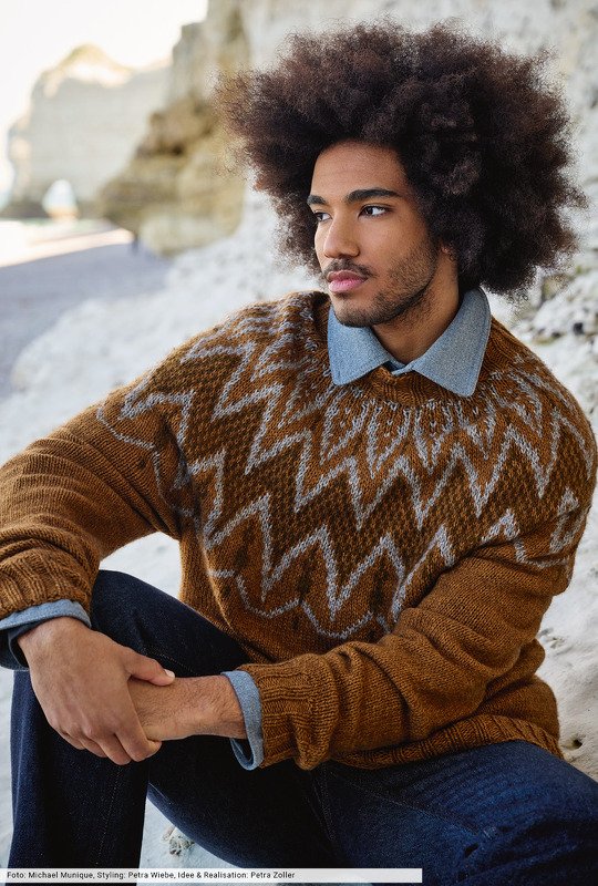 Pulli mit Jacquardpasse - Bild 5