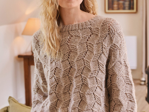 Pulli mit Ajourstrukturen