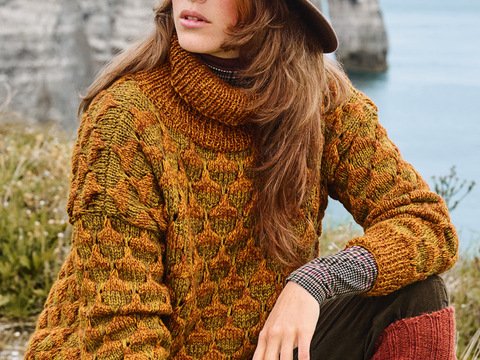 Pulli im Hebemaschen-Muster