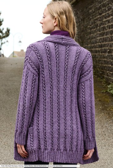 Verschlusslose Longjacke