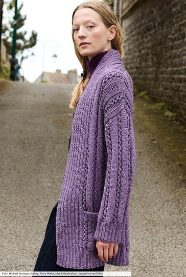 Verschlusslose Longjacke