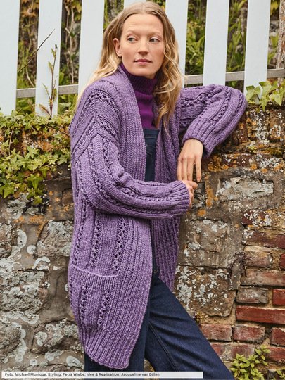 Verschlusslose Longjacke