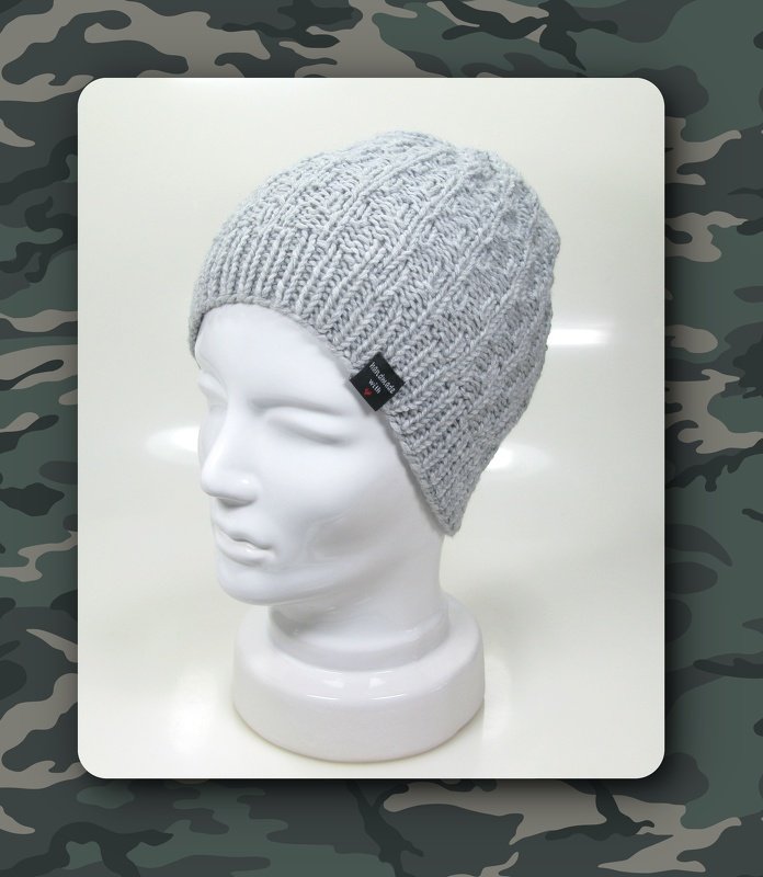 Strickanleitung warme schnell gestrickte Herrenmütze