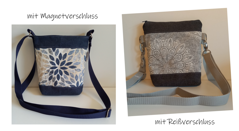 Tasche "Mia" 4 Varianten Schnittmuster und Anleitung