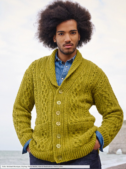 Herrenjacke mit Schalkragen