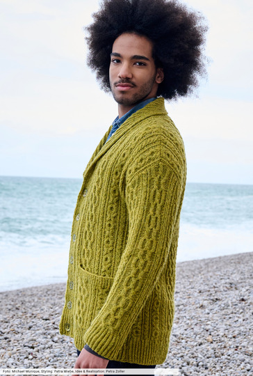 Herrenjacke mit Schalkragen